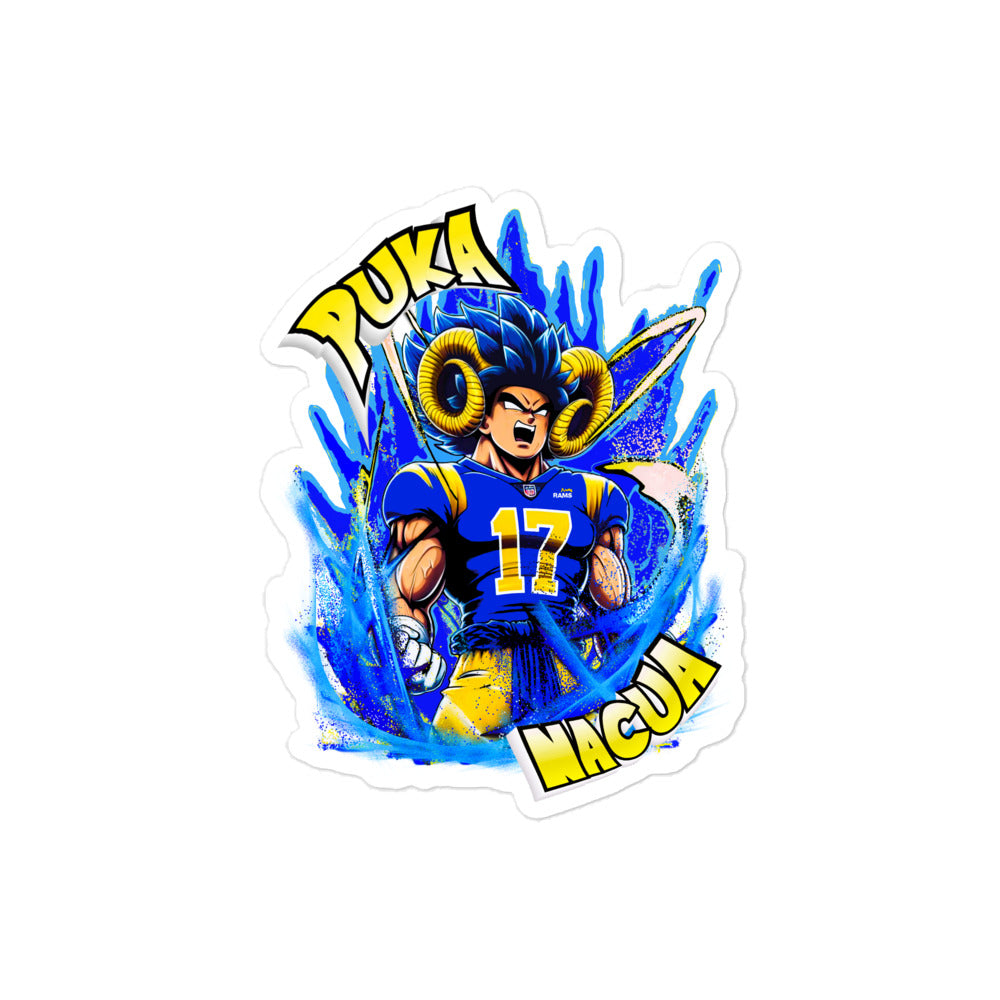 Puka Blue Aura Bubble-free stickers