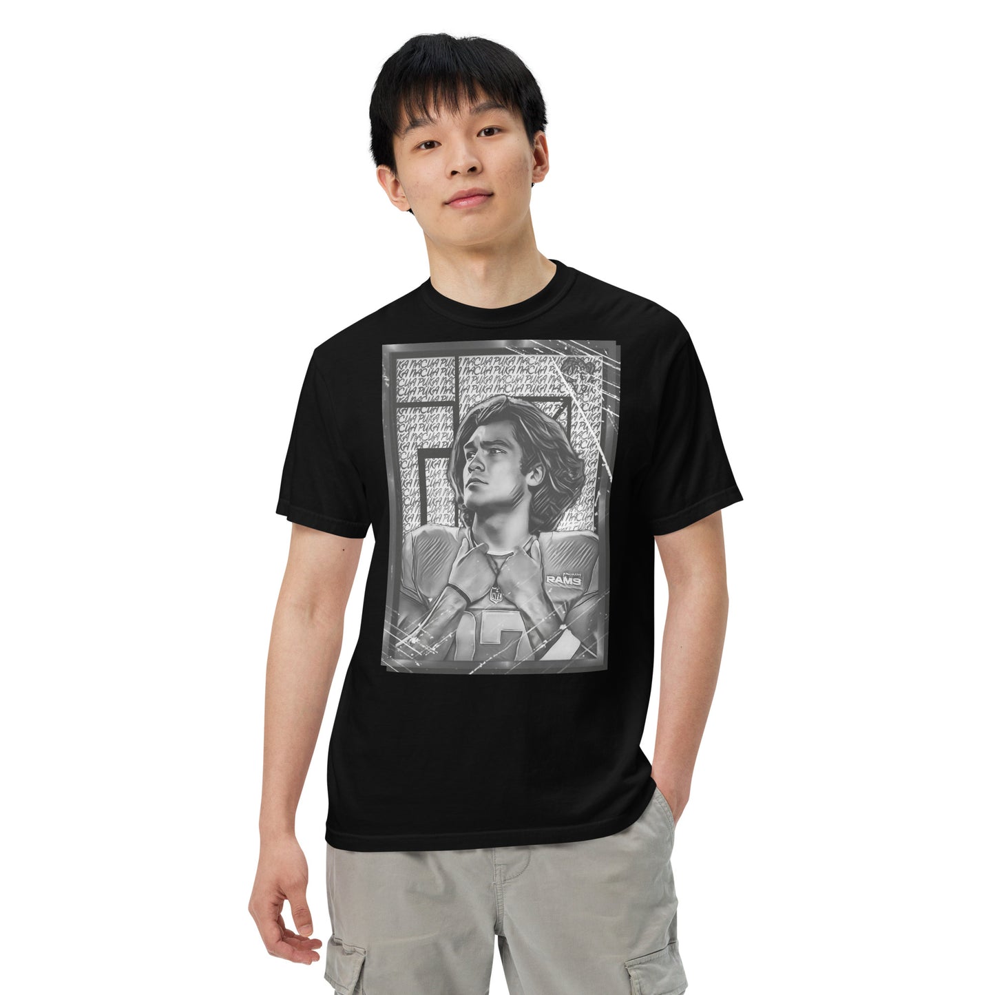 Portrait of Puka Heavyweight t-shirt