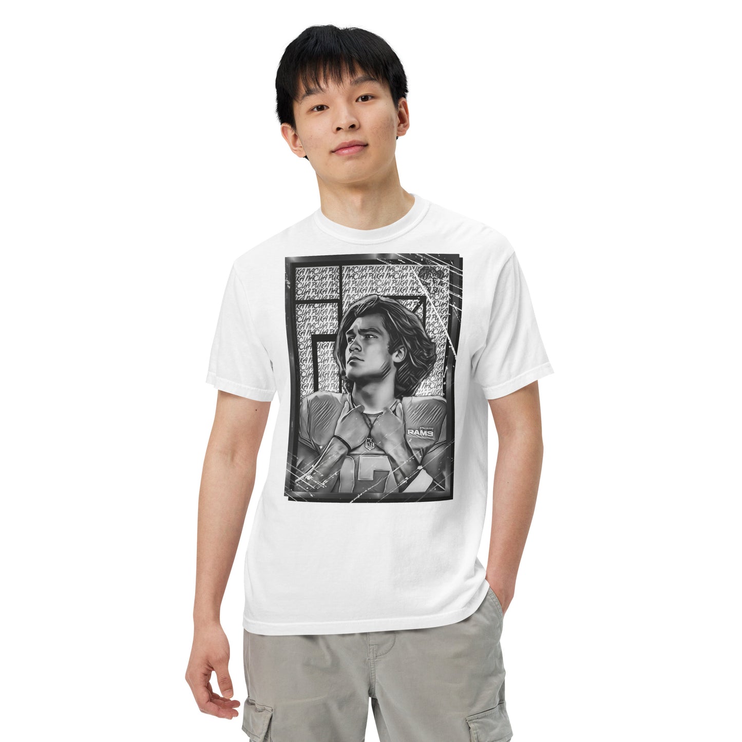 Portrait of Puka Heavyweight t-shirt