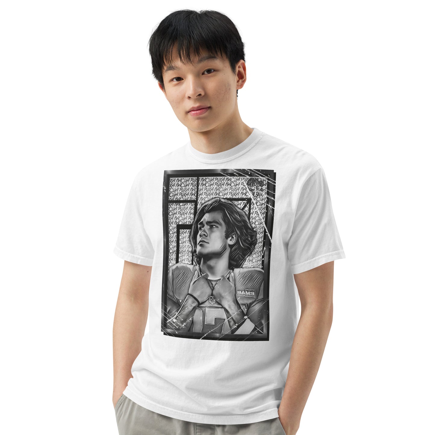 Portrait of Puka Heavyweight t-shirt