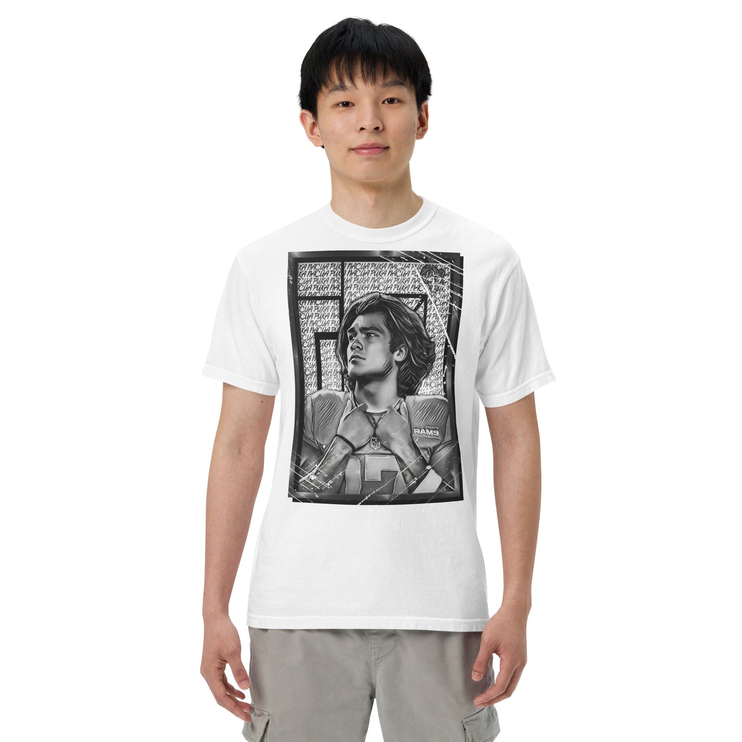 Portrait of Puka Heavyweight t-shirt