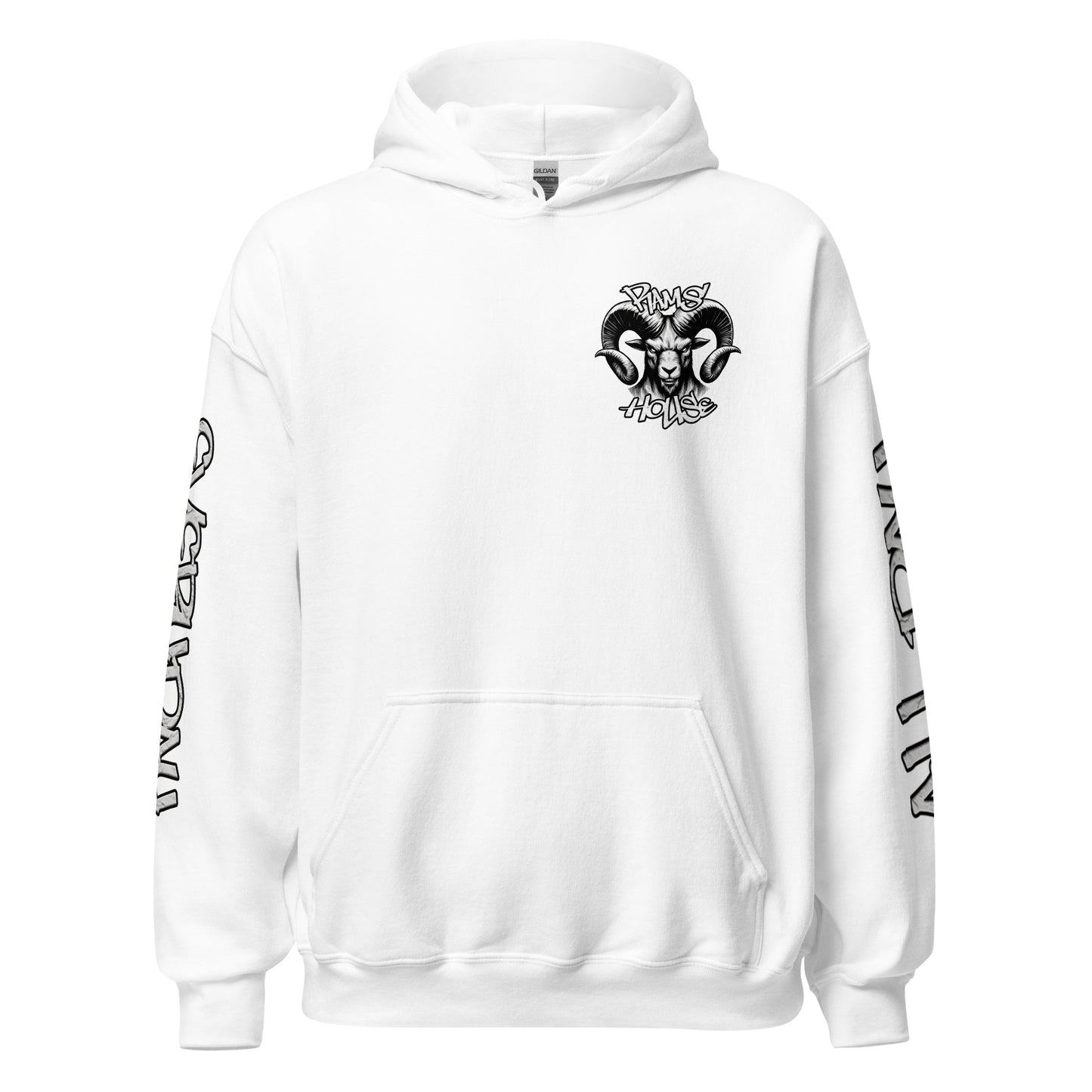 RAMSHOUSE W/Sleeve Lettering Unisex Hoodie